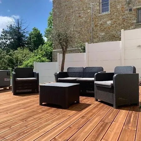 -notrefrenchcasa- Avec Terrace Proche Disney, Paris & Reims Apartment